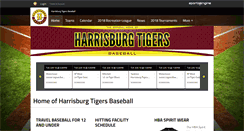 Desktop Screenshot of harrisburgtigersbaseball.com