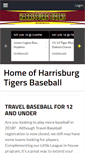 Mobile Screenshot of harrisburgtigersbaseball.com