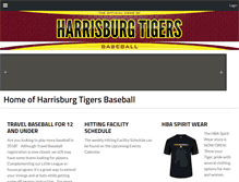 Tablet Screenshot of harrisburgtigersbaseball.com